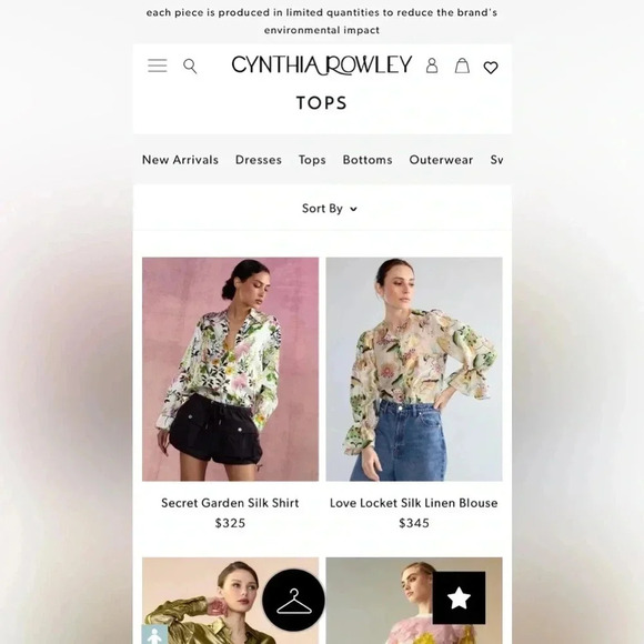 Cynthia Rowley Designer Floral Boho Button Up Blouse Long Sleeve Women’s Large - Picture 14 of 16